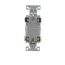 Toggle Switch, #14-10 Awg, 15A, Residential, Wall, 120V, Side And Push, Grounding, Brown, 4-Way, 1242-7B-BOX