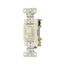 Toggle Switch, #14-10 Awg, 15A, Residential, Wall, 120V, Side And Push, Grounding, Light Almond, 1242-7LA-BOX