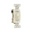 Toggle Switch, #14-10 Awg, 15A, Residential, Wall, 120V, Side And Push, Grounding, Light Almond, 1242-7LA-BOX