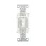 Toggle Switch, #14-10 Awg, 15A, Wall, 120V, Side & Push, Grounding, White, 4-Way, 1242-7W-BOX