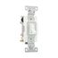 Toggle Switch, #14-10 Awg, 15A, Wall, 120V, Side & Push, Grounding, White, 4-Way, 1242-7W-BOX