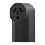 Receptacle, Dryer, #12 - 4 Awg, 30A, Flush, 125V/250V, Back, Black, Nema 10-30R, 3-Pole, 3-Wire, 125