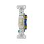 Toggle Switch, #14-10 Awg 15A, 120V, Side & Push, Light Almond, Load Type: Motor Control, Fan, 1301-7LA