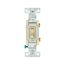 Toggle Switch, Lighted, #14-10 Awg 15A, 120V, Side & Push, Ivory, Load Type: Motor Control, Fan, 1301-7LTVBOX