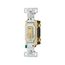 Toggle Switch, Lighted, #14-10 Awg 15A, 120V, Side & Push, Ivory, Load Type: Motor Control, Fan, 1301-7LTVBOX