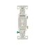 Toggle Switch, Lighted, #14-10 Awg 15A, 120V, Side & Push, Load Type: Motor Control, Fan, 1-Pole, 1301-7LTWBOX