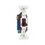Toggle Switch, #14-10 Awg 15A, 120V, Brown, Load Type: Motor Control, Fan, 1-Pole, 3-Way, 1303-7B