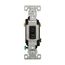 Toggle Switch, #14-10 Awg 15A, 120V, Black, Load Type: Motor Control, Fan, 1-Pole, 3-Way, 1303-7BK
