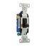 Toggle Switch, #14-10 Awg 15A, 120V, Black, Load Type: Motor Control, Fan, 1-Pole, 3-Way, 1303-7BK