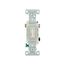 Toggle Switch, #14-10 Awg 15A, 120V, Light Almond, Load Type: Motor Control, Fan, 1-Pole, 3-Way, 1303-7LA