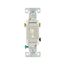 Toggle Switch, #14-10 Awg 15A, 120V, Light Almond, Load Type: Motor Control, Fan, 1-Pole, 3-Way, 1303-7LTLABX