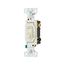 Toggle Switch, #14-10 Awg 15A, 120V, Light Almond, Load Type: Motor Control, Fan, 1-Pole, 3-Way, 1303-7LTLABX