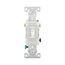 Toggle Switch, 15A, Wall, 120V, Back And Side, Push Wire, Grounding, White, Single-Pole, 3-Way, 1303-9W