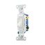 Toggle Switch, 15A, Wall, 120V, Back And Side, Push Wire, Grounding, White, Single-Pole, 3-Way, 1303-9W