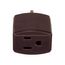 3 Outlet Cube Tap, Single Receptacle To 3 Outlets, 15A, 125V, Brown, Thermoplastic, 5-15R, 1482B-BOX