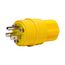 Arrow Hart Watertight Straight Blade Plug, #18-10 Awg 15A 125V, 5-15P, 2-Pole, Bulk, 14W47