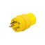 Arrow Hart Watertight Straight Blade Plug, #18-10 Awg 15A, 250V, 6-15P, 2-Pole, Bulk, 14W49