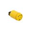 Straight Blade Connector, #14-8 Awg, 15A, Industrial, 125V, Back Wire, Yellow, Black, 1547
