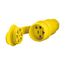 Arrow Hart Watertight Straight Blade Connector, #18-10 Awg 20A 125V, 2-Pole, Bulk, 15W33