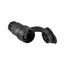 Arrow Hart Watertight Straight Blade Connector, #18-10 Awg 20A 125V, Black, 2-Pole, 15W33BK