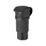 Arrow Hart Watertight Straight Blade Connector, #18-10 Awg 15A 125V, Black, 2-Pole, 15W47BK
