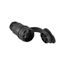 Arrow Hart Watertight Straight Blade Connector, #18-10 Awg 15A 125V, Black, 2-Pole, 15W47BK