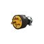 Straight Blade Plug, #18-10 Awg 20A, 250V, Black, 6-20P, 2-Pole 3-Wire, Screw Rubber, Retail Box, 1703-SP
