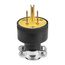 Straight Blade Plug, #18-10 Awg, 15A, 125V, Black, 5-15P, 2-Pole 3-Wire, Grounding, Screw Rubber, 1709-BOX
