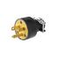 Straight Blade Plug, #18-10 Awg, 15A, 125V, Black, 5-15P, 2-Pole 3-Wire, Grounding, Screw Rubber, 1709-BOX