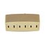 3 Outlet Tap, Single Receptacle To 3 Outlets, 15A, 125V, Ivory, 2-Pole, 2-Wire, 1-15R, 1747V-BOX