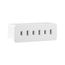 3 Outlet Tap, Single Receptacle To 3 Outlets, 15A, 125V, White, Thermoplastic, 1-15R, Nema 1-15R, 1747W-BOX
