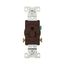 Commercial Single Receptacle, #14-10 Awg 20A, 250V, SideWire, Brown Face, 6-20R, Pvc, 1876B-BOX