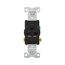 Commercial Single Receptacle, #14-10 Awg 20A, 250V, SideWire, Black Face, 6-20R, Pvc, 1876BK