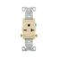 Commercial Single Receptacle, #14-10 Awg 20A, 250V, SideWire, Ivory Face, 6-20R, Pvc, 1876V-BOX