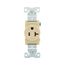 Commercial Single Receptacle, #14-10 Awg 20A, 125V, SideWire, Ivory Face, 5-20R, Pvc, 1877V-BOX