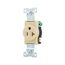 Commercial Single Receptacle, #14-10 Awg 20A, 125V, SideWire, Ivory Face, 5-20R, Pvc, 1877V-BOX