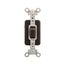 Arrow Hart Toggle Switch, #14-10 Awg 15A 120/277V, Brown, Load Type: Motor Control, Fan, 1P, 1895B