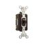 Arrow Hart Toggle Switch, #14-10 Awg 15A 120/277V, Brown, Load Type: Motor Control, Fan, 1P, 1895B
