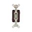 Arrow Hart Toggle Switch, #14-10 Awg 15A 120/277V, Gray, Load Type: Motor Control, Fan, 1P, 1895GY