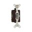 Arrow Hart Toggle Switch, #14-10 Awg 15A 120/277V, Gray, Load Type: Motor Control, Fan, 1P, 1895GY