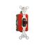 Arrow Hart Toggle Switch, #14-10 Awg 20A, 120/277V, Brown, Load Type: Motor Control, Fan, 1P, 1995B