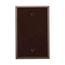 Blank Wallplate, Box Mount, Brown, Blank Cutout, Thermoset, Single- Gang, Mid-Size, Ed Box, 2029B-BOX
