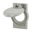 Nylon Receptacle Cover, Weatherproof, Self-Closing Application, Gray, Wet/Damp Locations, 20416N