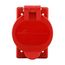 Nylon Receptacle Cover, Weatherproof, Self-Closing Application, Red, Wet/Damp Locations, 20446N