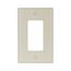 Decorator / Gfci Wallplate, Lt. Almond, Decorator Cutout, Thermoset, Single- Gang, 2051LA-BOX