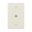 Wallplate With Connector W/1 F Type Coax Adap Thermo Mid La, 2072LA
