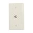 Wallplate With Connector W/1 F Type Coax Adap Thermo Mid La, 2072LA
