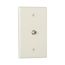 Wallplate With Connector W/1 F Type Coax Adap Thermo Mid La, 2072LA