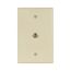 Wallplate With Connector W/1 F Type Coax Adap Thermo Mid Iv, 2072V