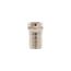 Video Service Connector & Accessories, Crimp Ring Attached, Coax Type F Jack, Silver (25 Pack), 2076-16